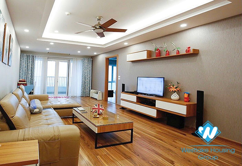 High floor fully furnished three bedroom apartment for rent in ciputra